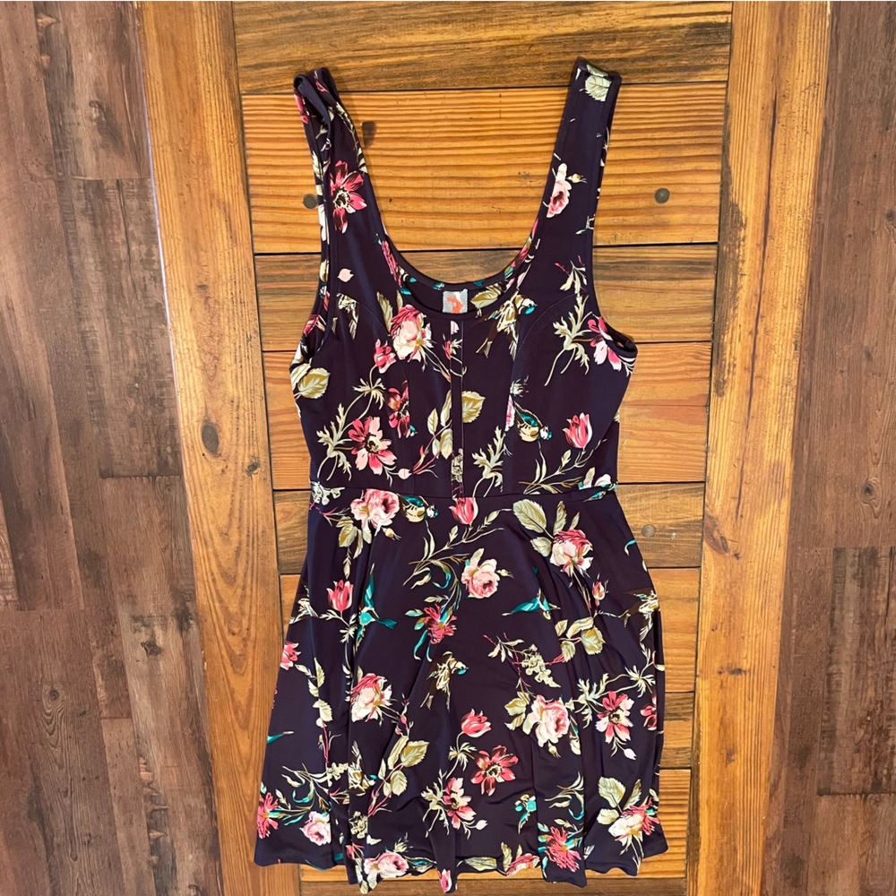Free people floral print dress small